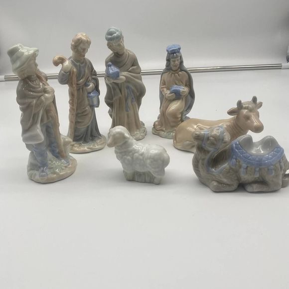 Lot of Nativity scene three kings one Shepard - Picture 1 of 6